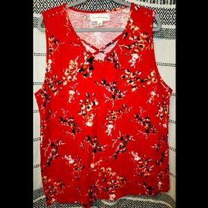 French Laundry Flowered Tank Top